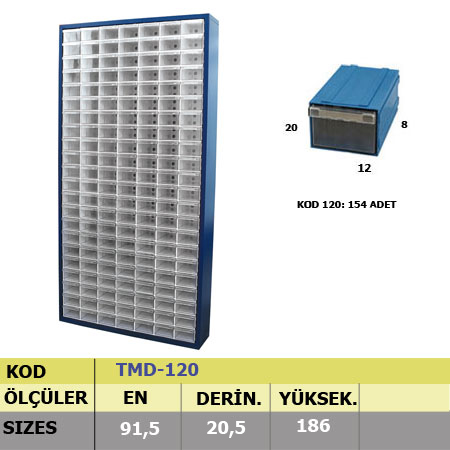 Tekyonlu metal dolap tmd120